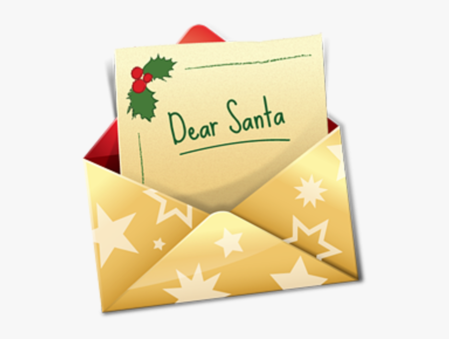 Christmas Letter To Santa Clipart, Transparent Clipart