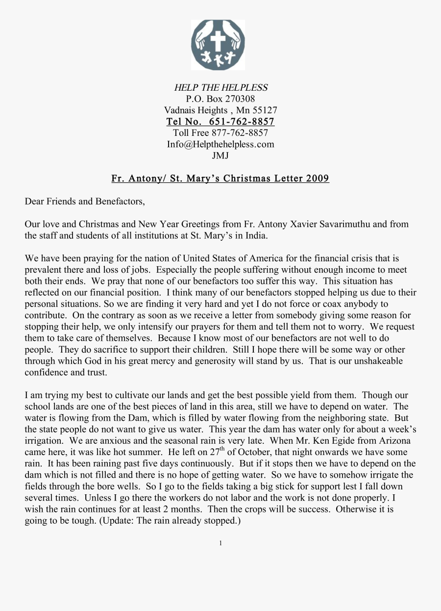 Clip Art Christmas Letter Template - Christmas Letter To Family, Transparent Clipart