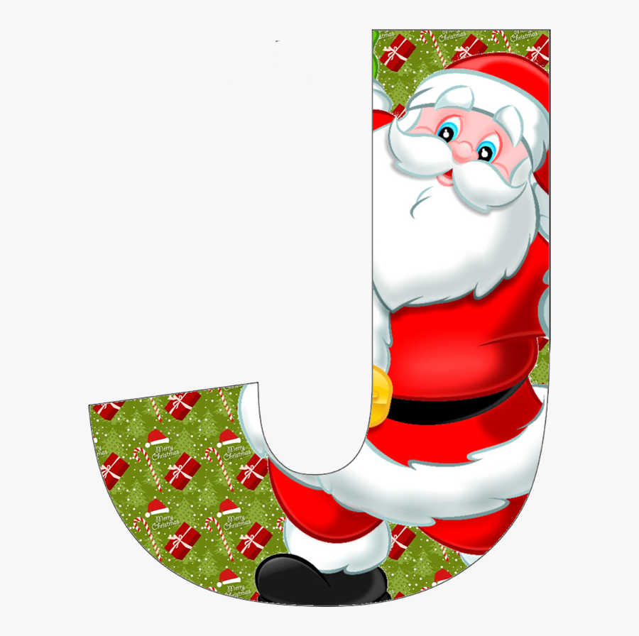 Christmas Alphabet Letters Santa Claus Free Transparent Clipart Clipartkey