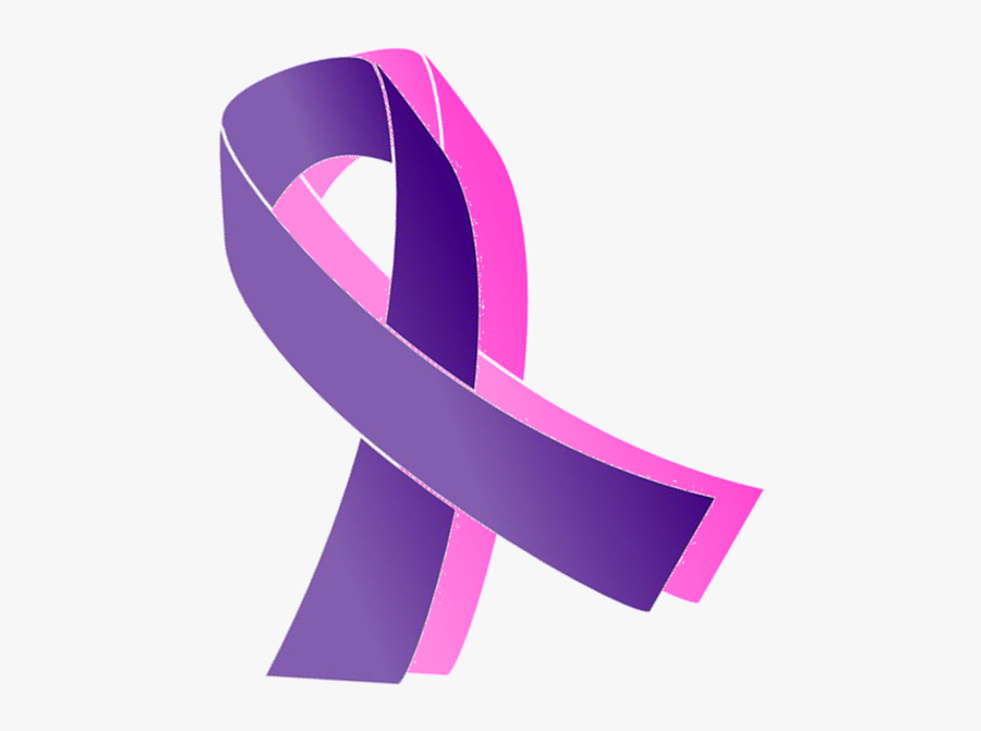 Murphysburg Has Gone Pink & Purple - Breast Cancer And Domestic Violence Ribbon, Transparent Clipart