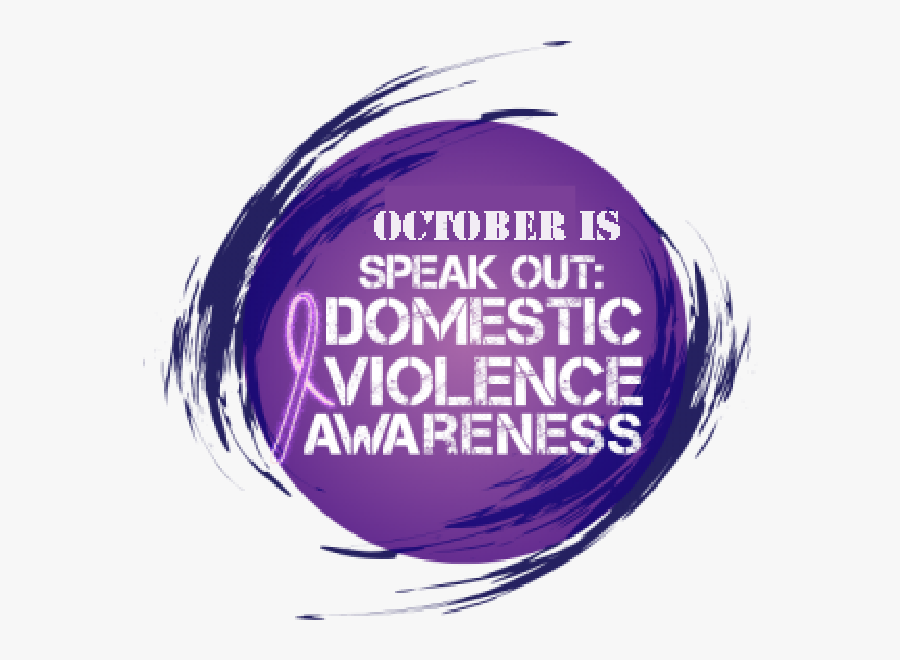 Ribbon, Words Speak Out Domestic Violence Awareness - October Domestic Violence Awareness Month, Transparent Clipart