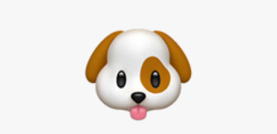 #dog #iphone #doggie #dogs #cutie #cute #white #brown - Dog Emoji, Transparent Clipart