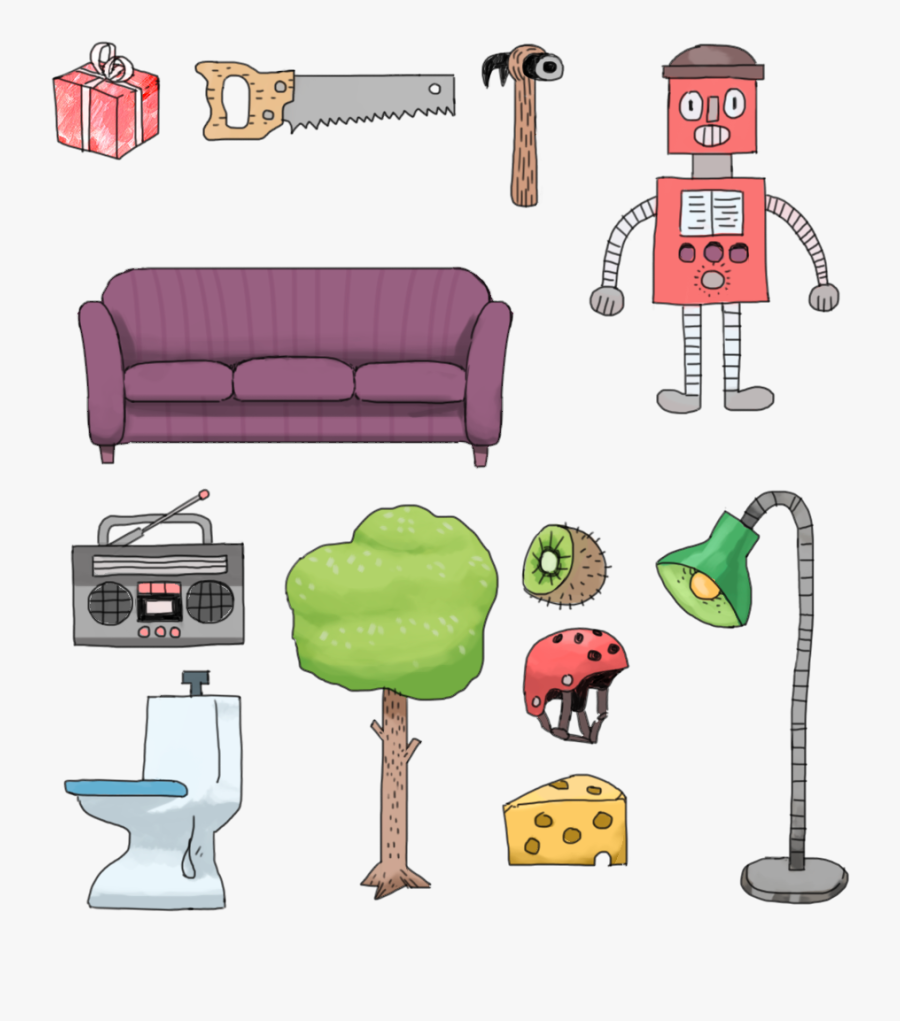 Studio Couch, Transparent Clipart