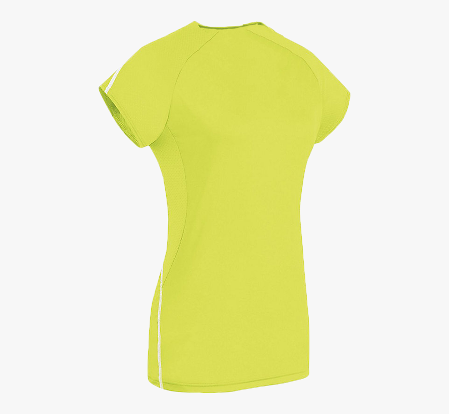 Girls Short Sleeve Sol - Playera Dry Fit Amarilla Neon Png, Transparent Clipart