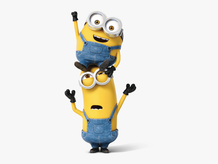 Minion Acrobats, Transparent Clipart