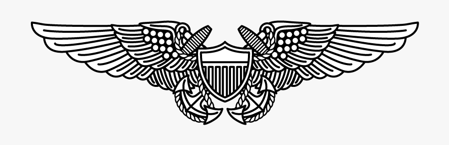 Coast Guard Rescue Swimmer Wings, Transparent Clipart