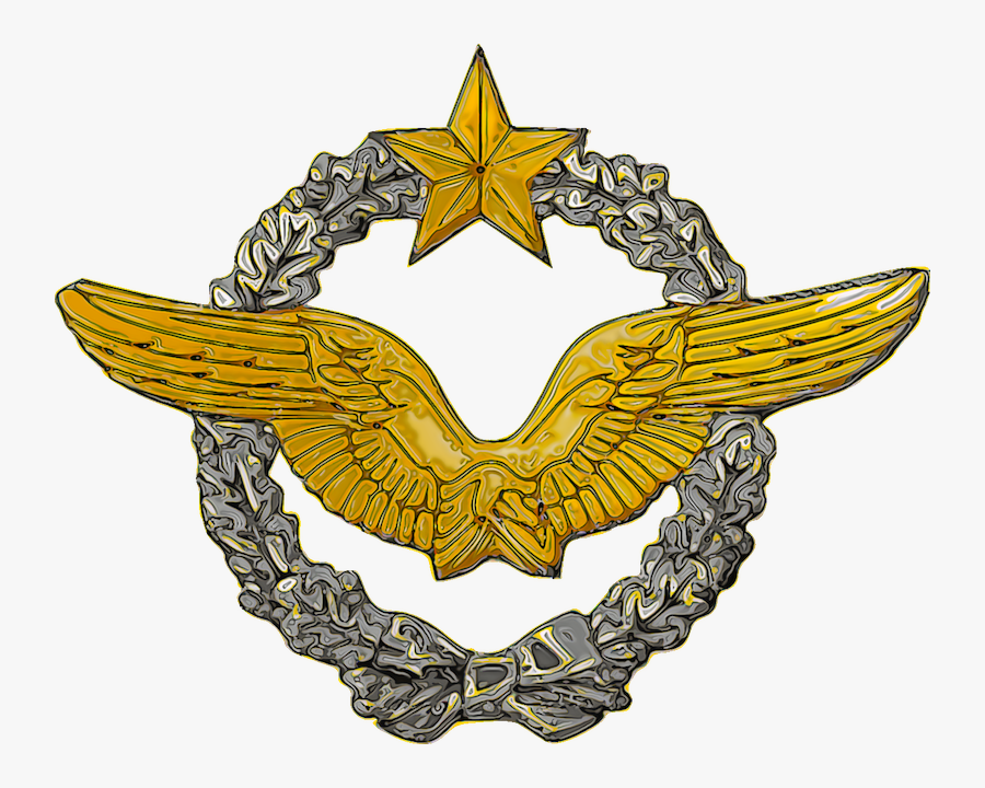French Af Pilot Wings - Pilot, Transparent Clipart