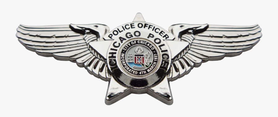 Transparent Pilot Wings Png - Chicago Police With Wings, Transparent Clipart