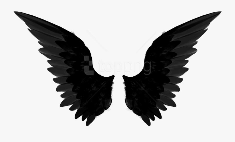 Wings Clipart Png - Black Angel Wings Png, Transparent Clipart