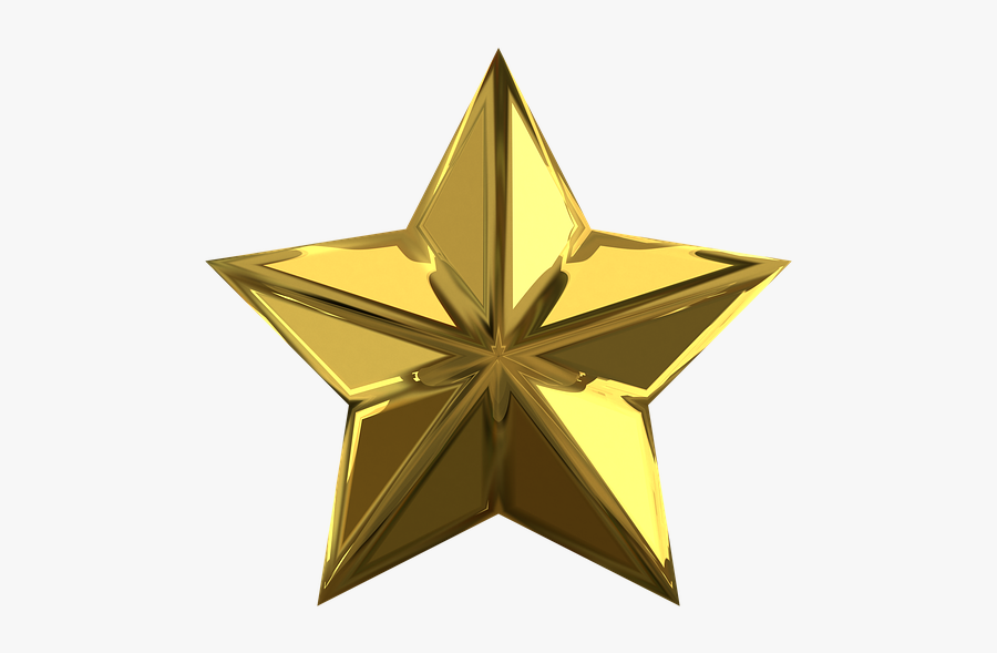Estrella Clipart Imagens Png De Ouro Dourada - Golden Star No Background, Transparent Clipart