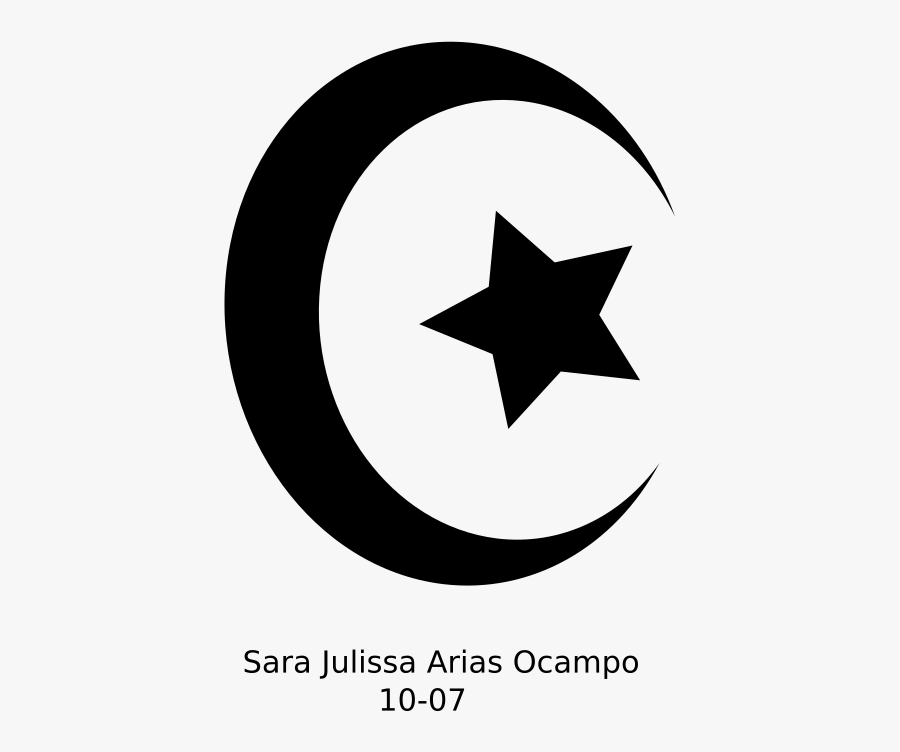 Simbolo De Creciente Y Estrella, Transparent Clipart