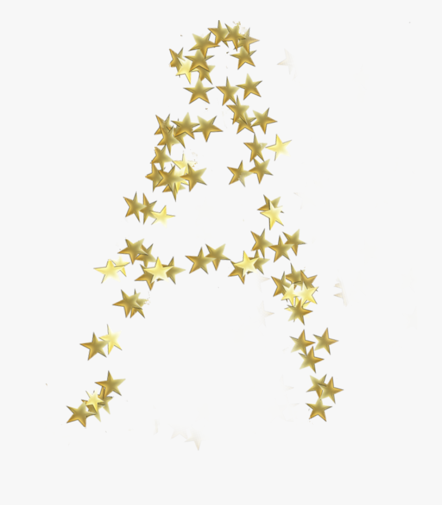 #letter #letra #a #estrella #star #stars #estrellas - Letras De Estrellas Png, Transparent Clipart