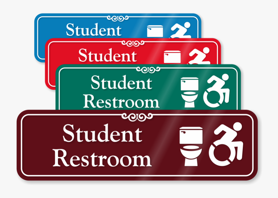 Restroom Clipart Student - Knock The Door Before You Enter, Transparent Clipart