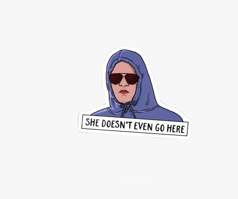#mean #girls #meangirls #sticker #fun #bored #finals - She Doesn T Even Go Here Stickers, Transparent Clipart