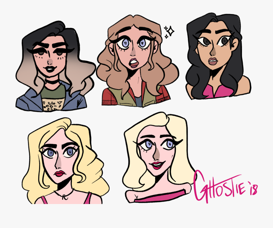 Transparent Mean Girls Png - Cartoon, Transparent Clipart