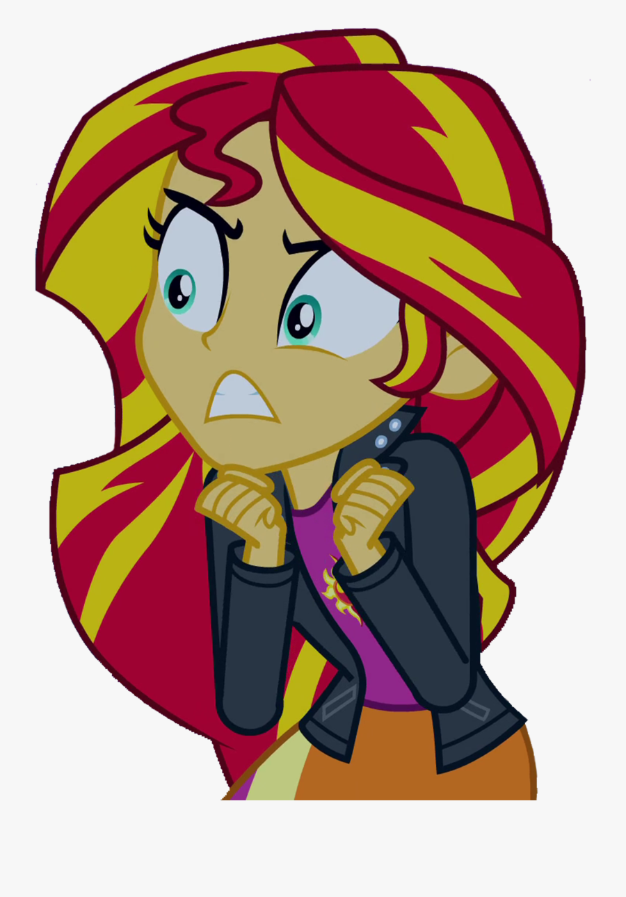Girls Transparent Angry - Sunset Shimmer Mad From My Little Pony Equestria Girls, Transparent Clipart