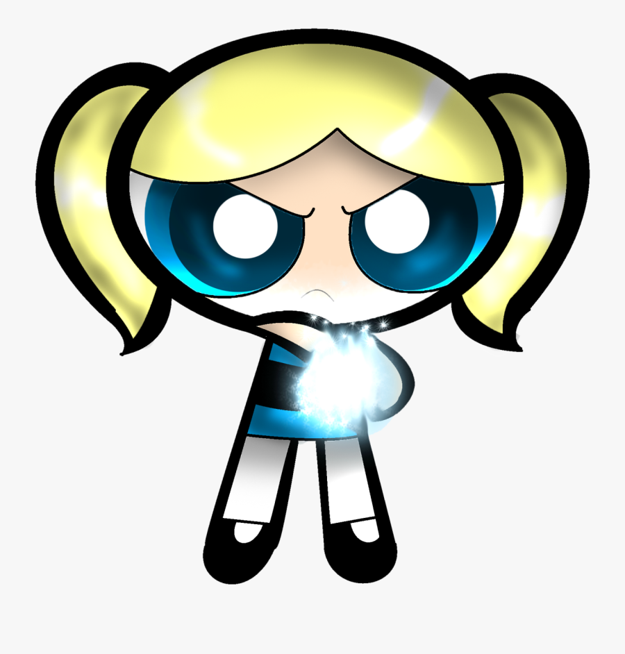 Bubbles Powerpuff Girls Png Background - Powerpuff Girls Bubbles Drawings, Transparent Clipart