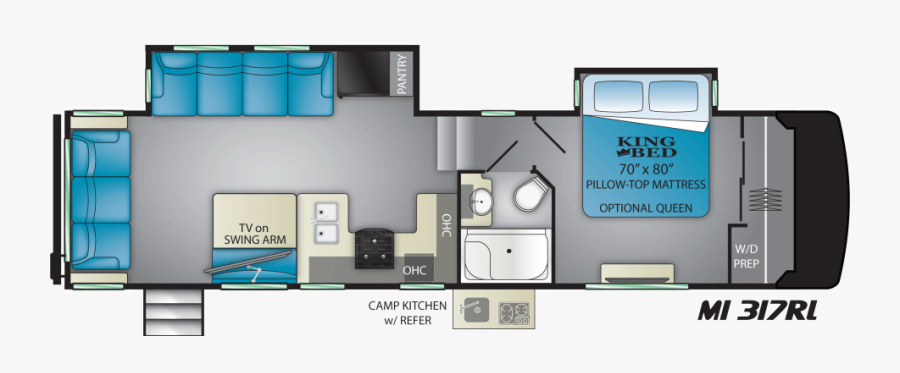 317rl - 2020 Heartland Elkridge 37 Rk, Transparent Clipart