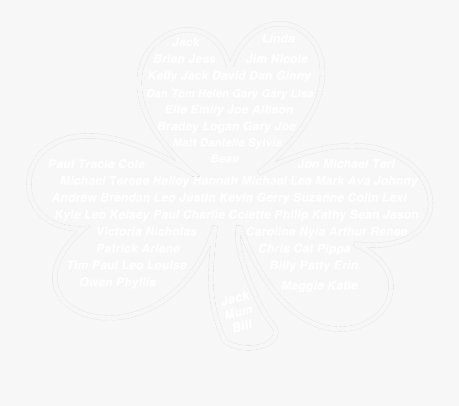 Shamrock Transparent Bg Feb - Heart, Transparent Clipart