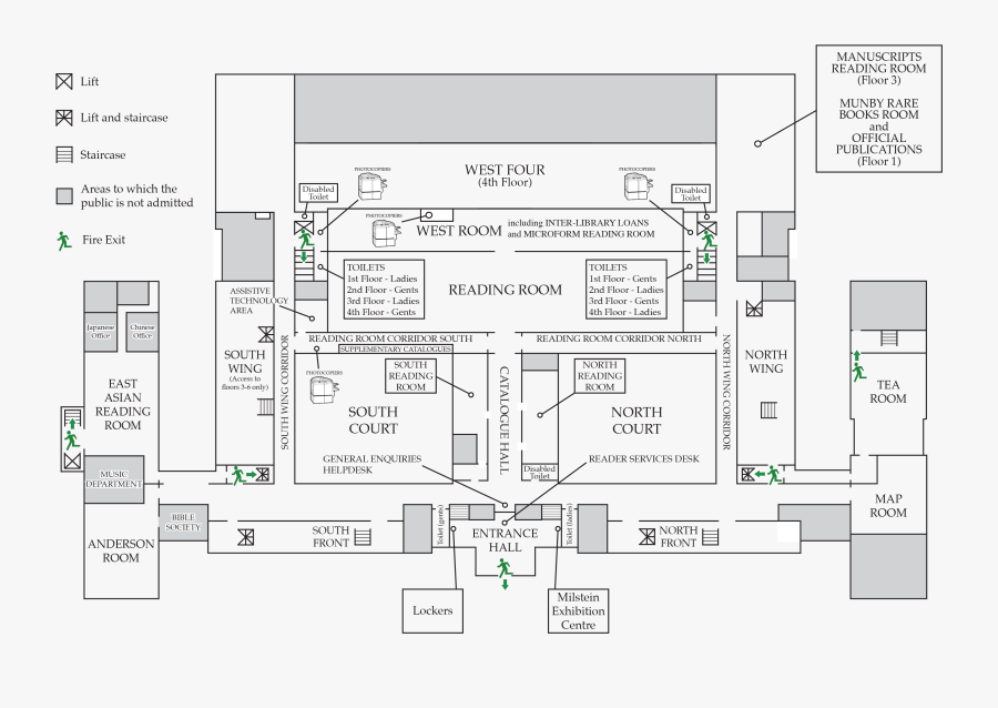 University Library Floor Plan, Transparent Clipart