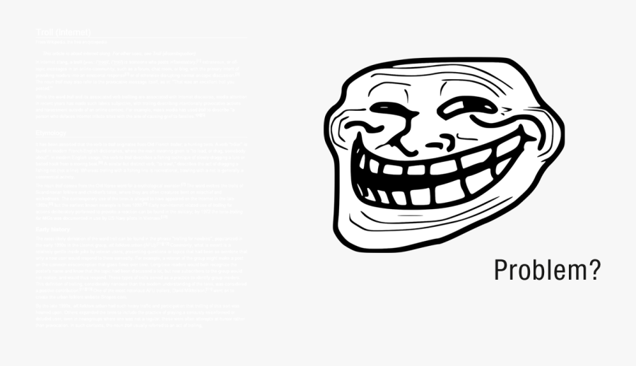 Brief History Of Trolling - Pedo Troll Face, Transparent Clipart