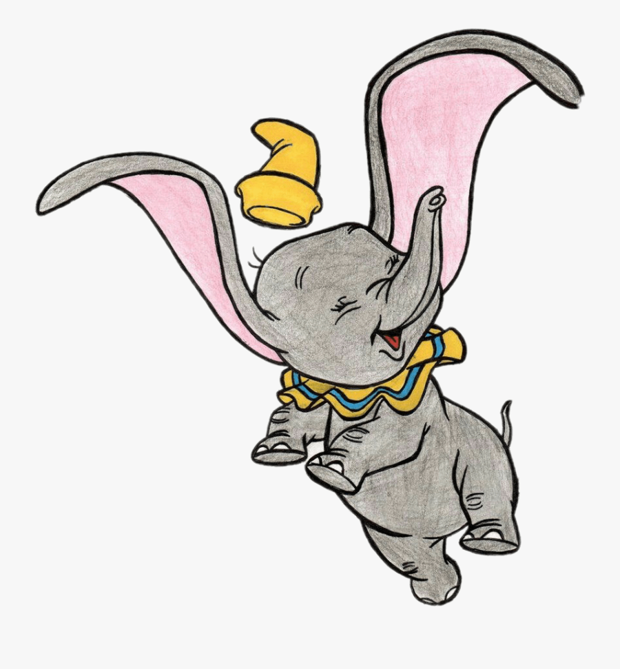 Dumbo Cartoon, Transparent Clipart