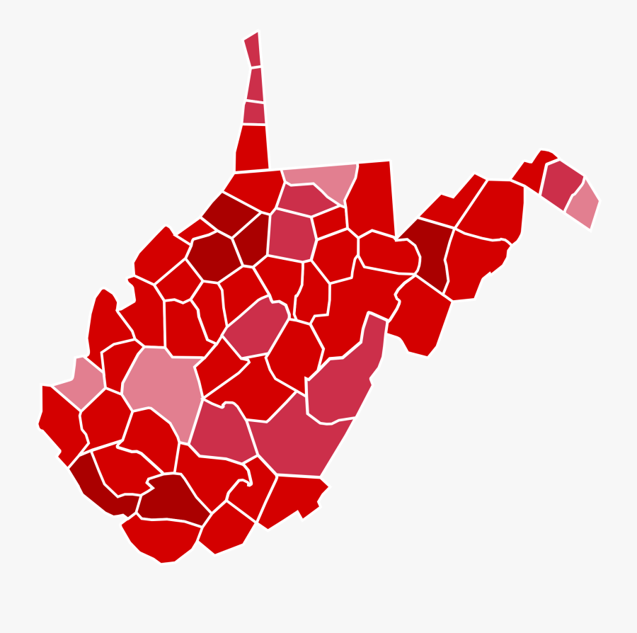 As You Can See Here, There Are Three Political Parties - West Virginia Electoral Map 2016, Transparent Clipart