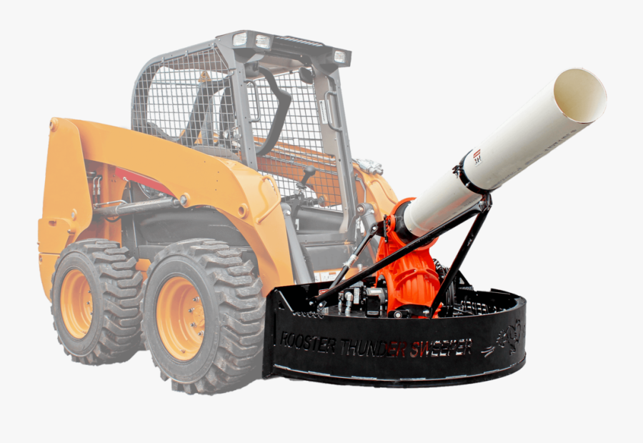 Rooster Thunder Sweeper Blower - Bulldozer, Transparent Clipart