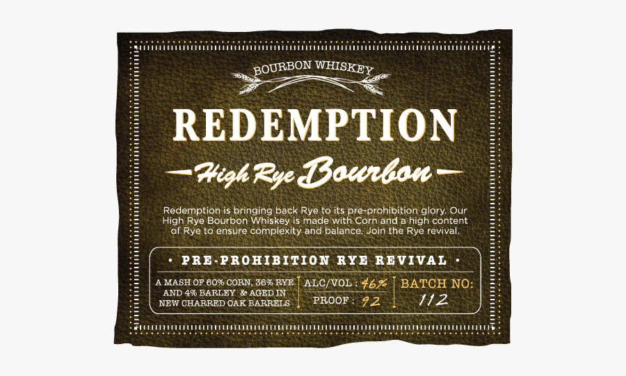 Clip Art Bourbon Label - Label, Transparent Clipart