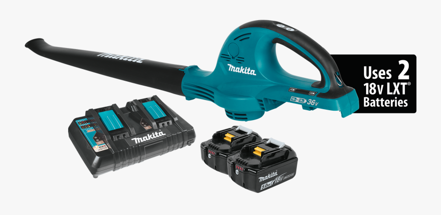 Makita Blower - Makita 36 Volt Leaf Blower, Transparent Clipart
