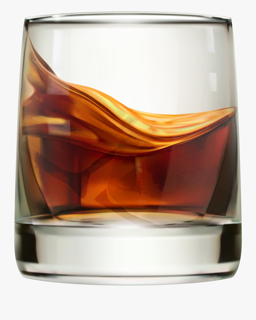 Cigar Clipart Bourbon Glass - Transparent Background Whisky Glass Png, Transparent Clipart