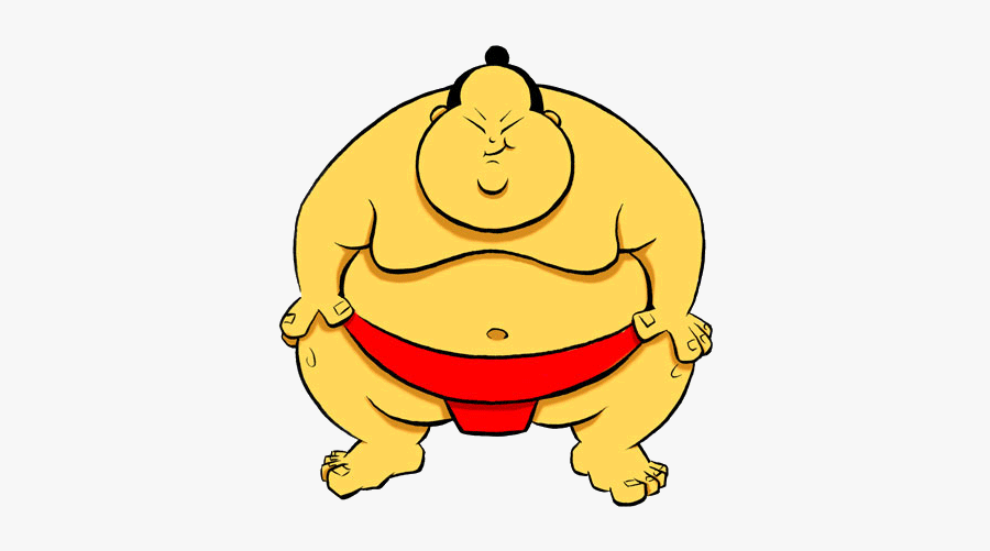 Sumo Png - Sumo Wrestling Cartoon, Transparent Clipart