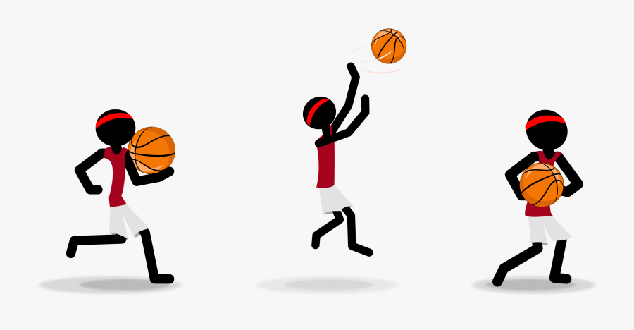 Stickman Slam Dunk On Behance Clipart Freeuse - Stickman Dunk, Transparent Clipart