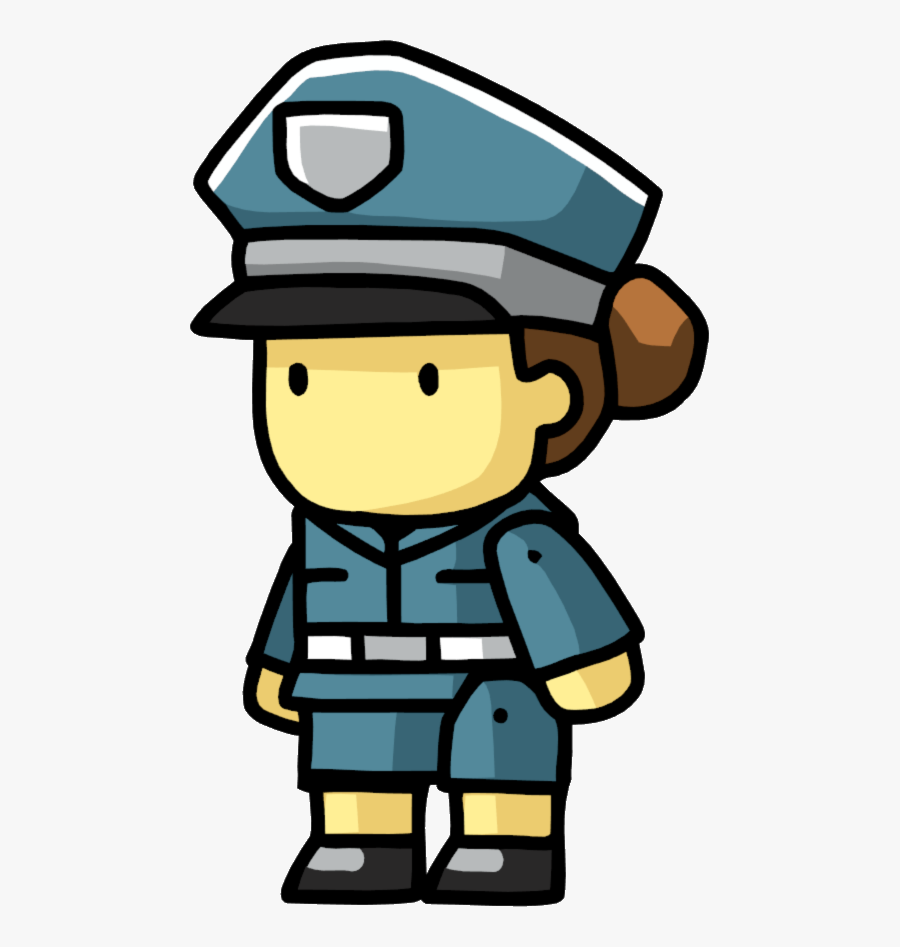 Image Policewoman Snu Png - Scribblenauts Police Png, Transparent Clipart