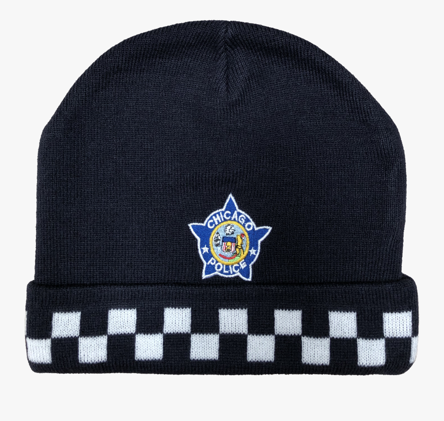 Chicago Police Winter Skull Cap With Cuff Police Officer - Beanie, Transparent Clipart