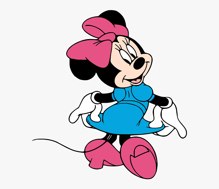 Minnie Mouse Back View, Transparent Clipart