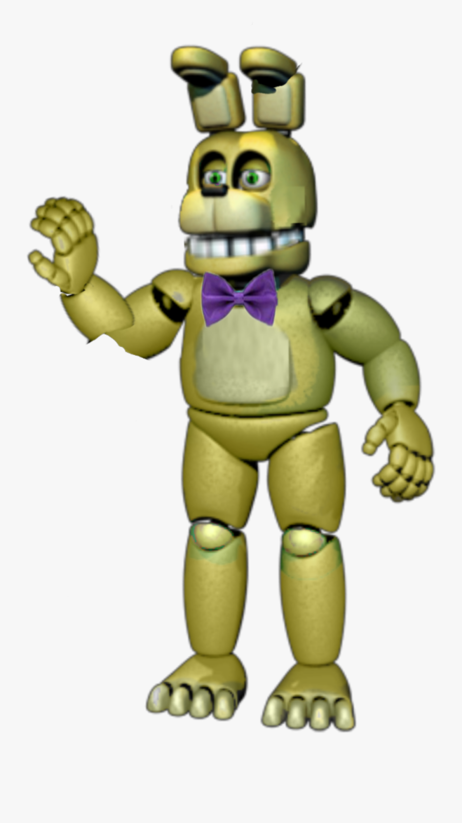 #spring Bonnie Has Green Eyes Not Flipping Red Eyes - Fnaf Rockstar Golden Freddy, Transparent Clipart