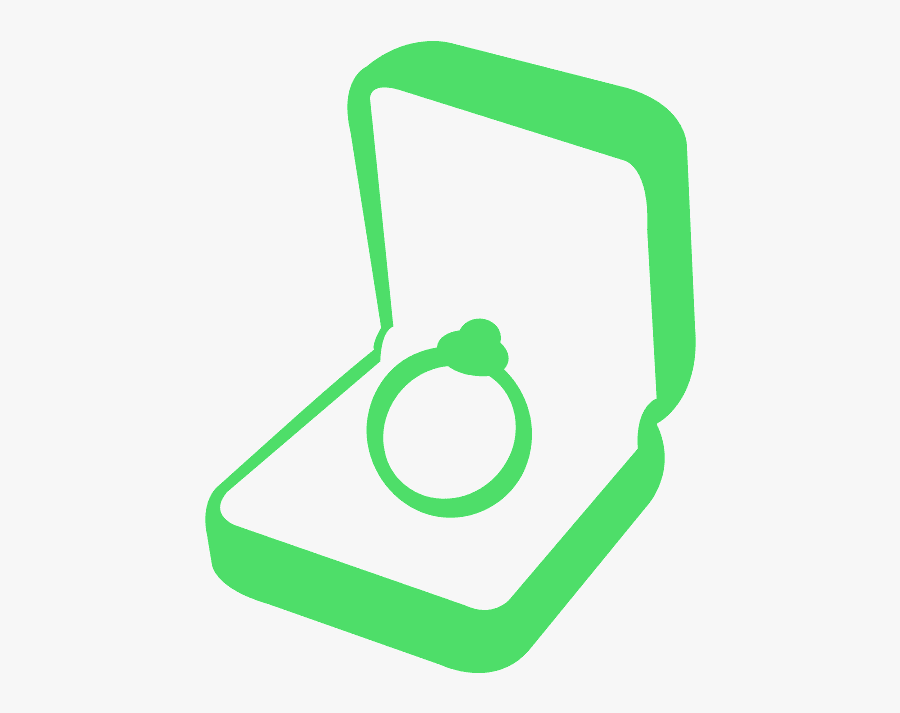 Anel De Noivado Silhueta Png, Transparent Clipart
