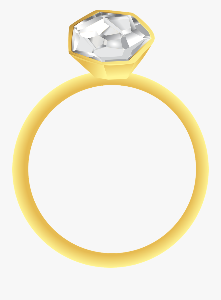 Vector Rings Jewelry - Engagement Ring, Transparent Clipart