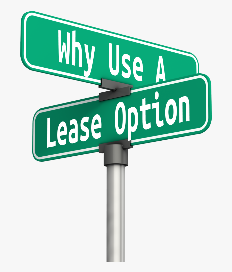Lease Options - Street Sign Clipart, Transparent Clipart