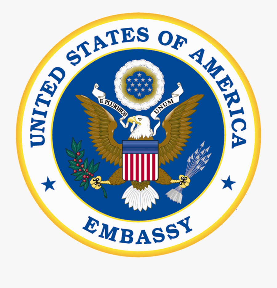 Us Vector Badge - Us Embassy Ankara Logo, Transparent Clipart