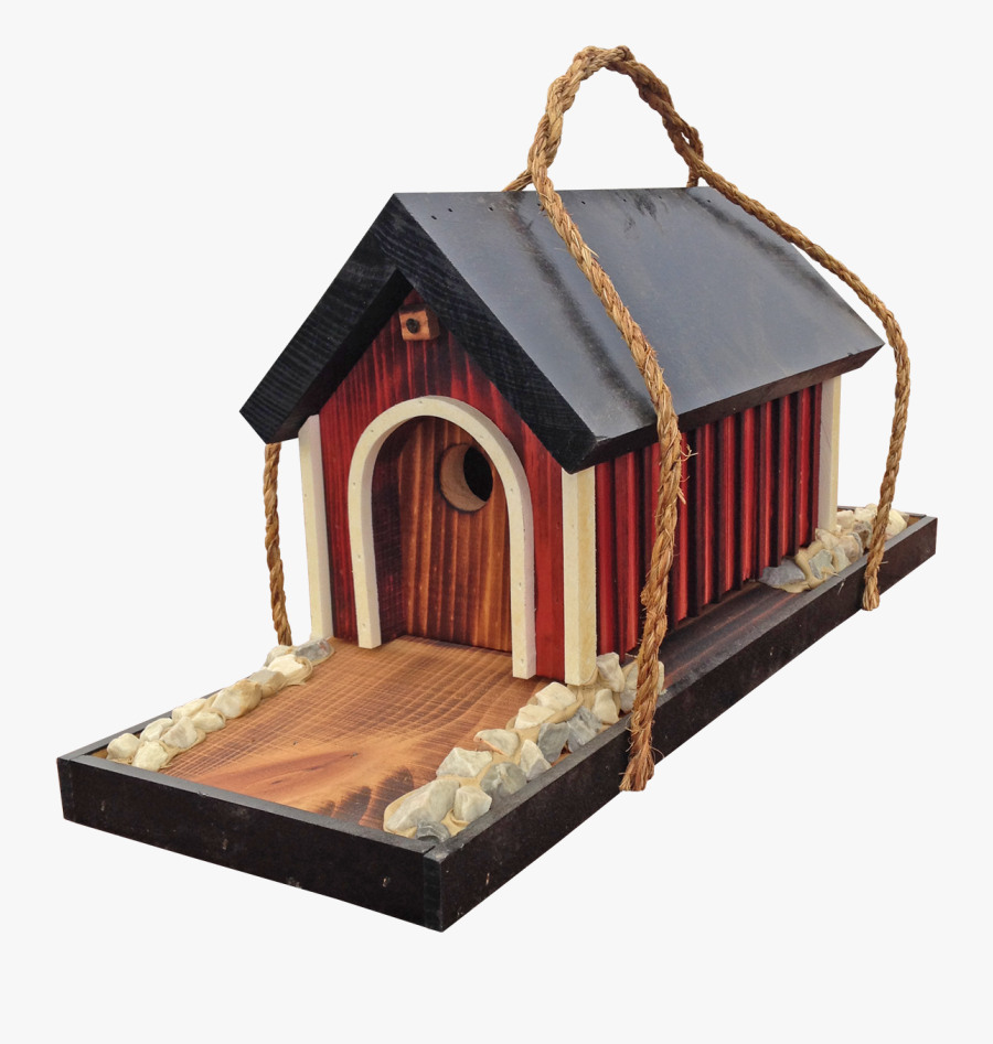 Covered Bridge Birdhouse - House, Transparent Clipart
