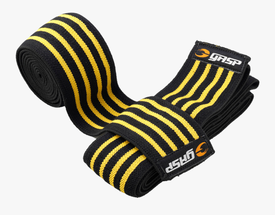 A Product Photo Of Knee Wraps, Black/flame - Knee Wrap Gasp, Transparent Clipart