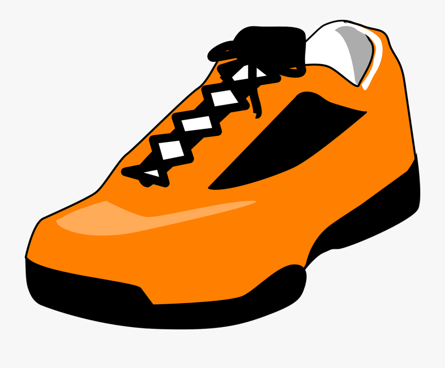 Shoe Tennis Running - Orange Shoe Clipart, Transparent Clipart