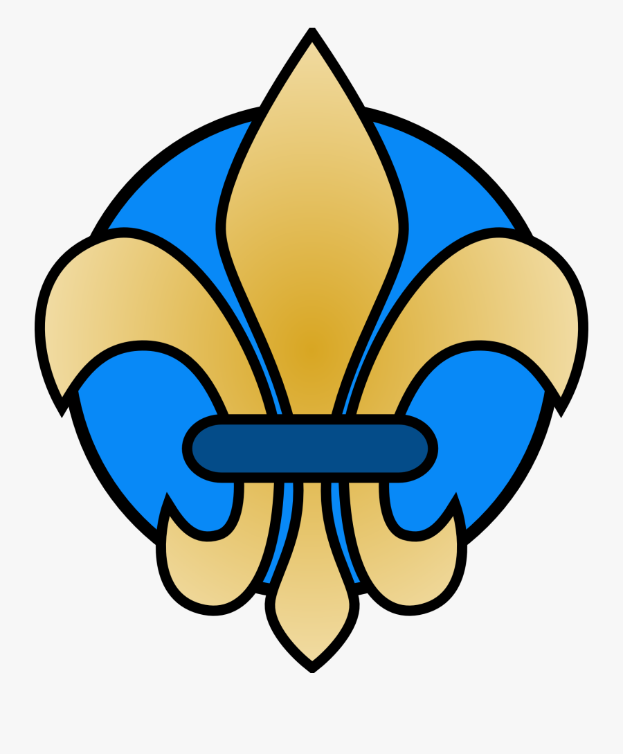 Fleur De Lis Blue Gold, Transparent Clipart