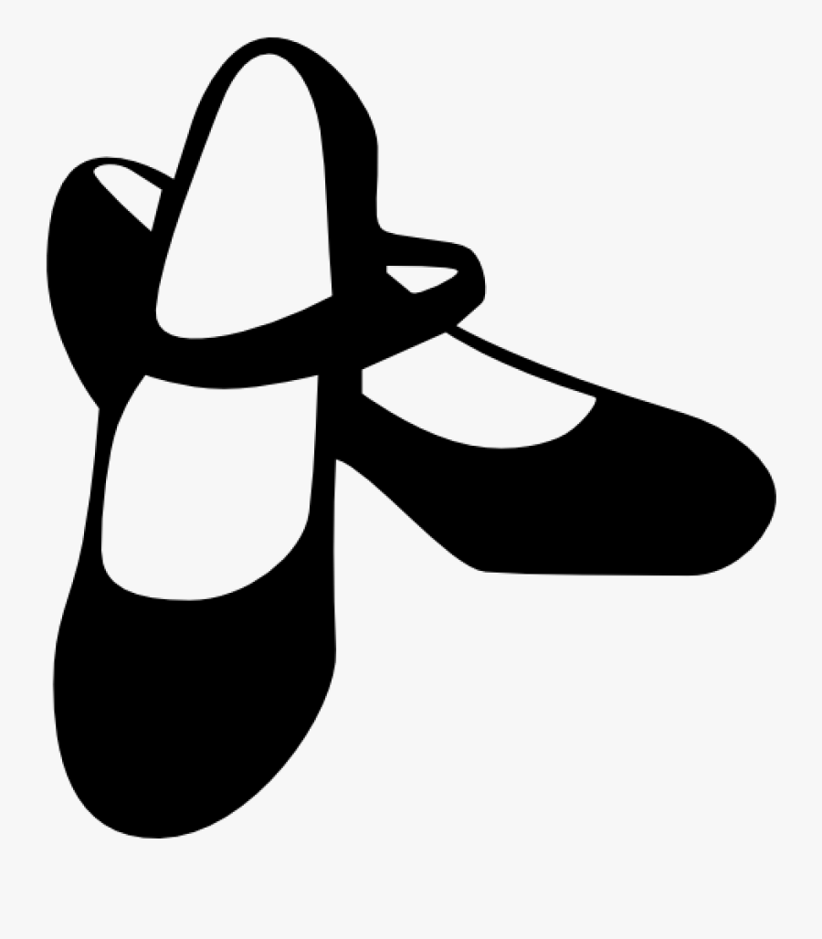 Dance Shoes Clipart Tool Fashion Black Shoe Flamenco - Dancing Shoes Png, Transparent Clipart