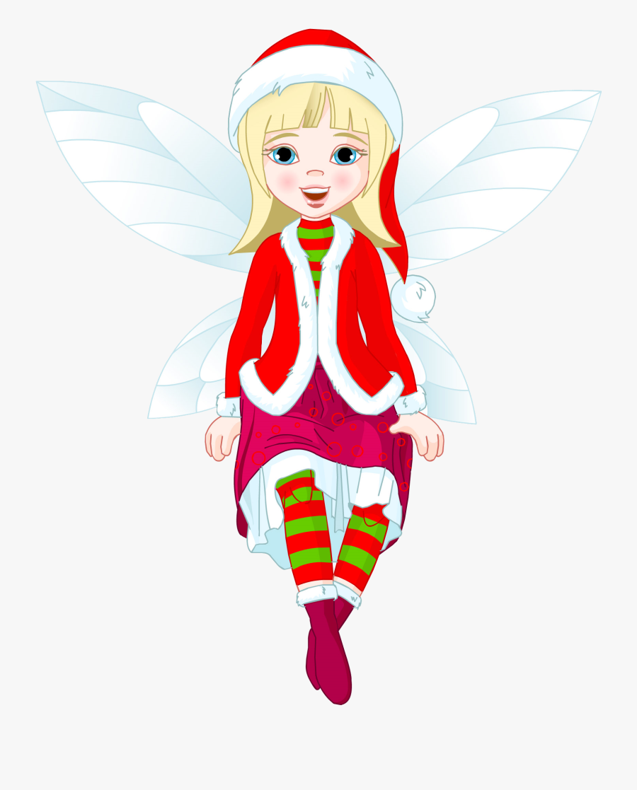 Fairy Clipart Elf - Free Christmas Fairy Clip Art, Transparent Clipart