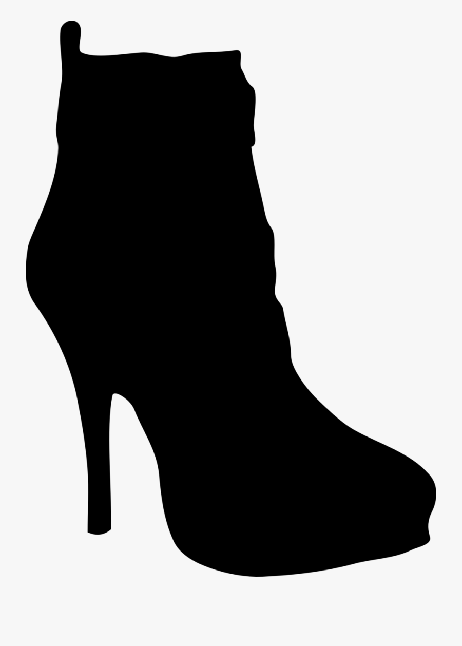 Clip Art Shoes Silhouette - High Heel Boots Clipart, Transparent Clipart