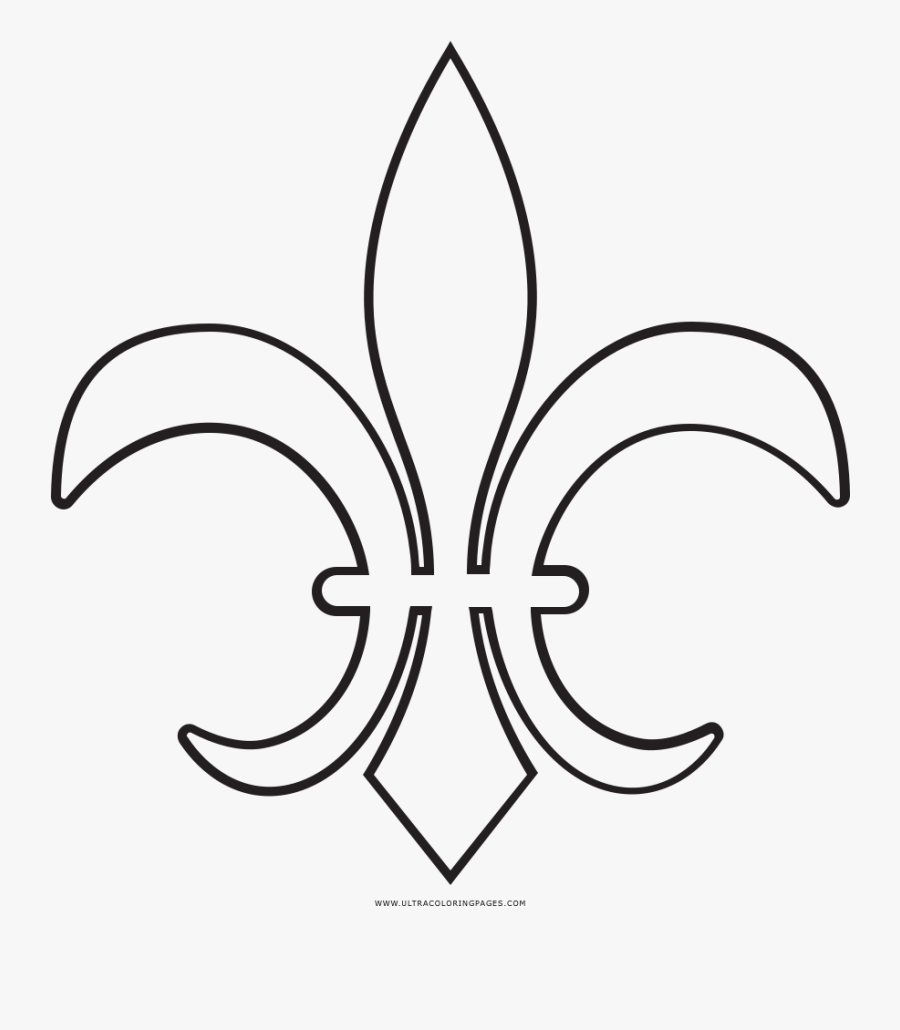 Transparent Fluer De Lis Png - Desenho De Flor De Lis, Transparent Clipart