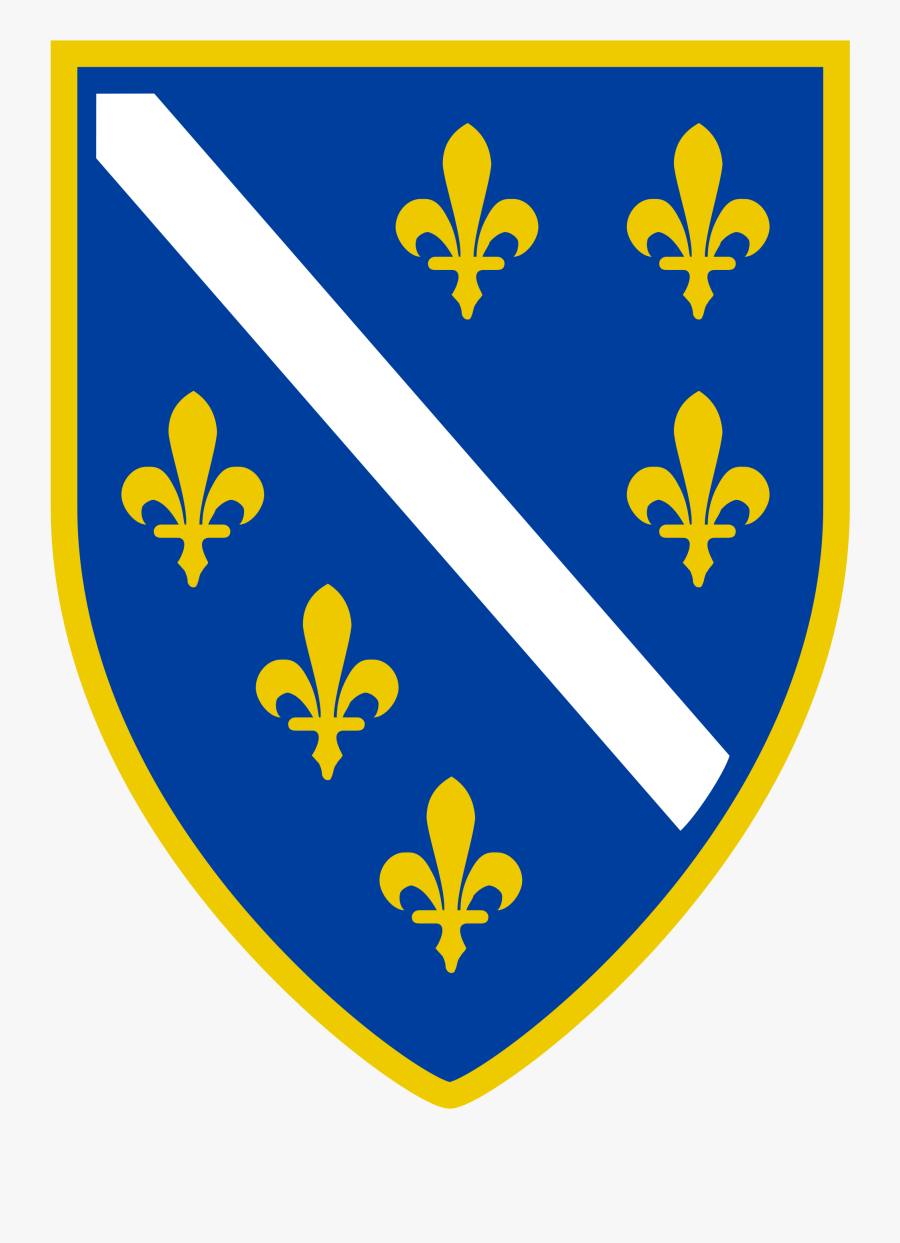Why Is The Fleur De Lis A Symbol For Bosnians - Bosnian Coat Of Arms, Transparent Clipart